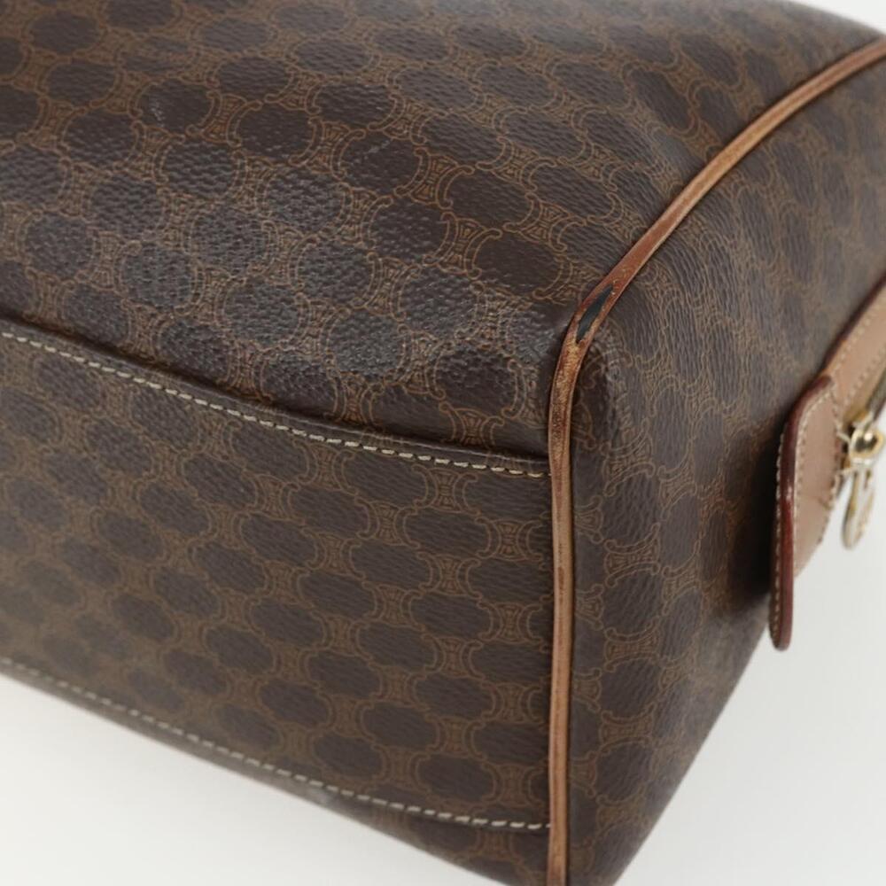 CELINE Macadam Canvas Hand Bag PVC Leather Brown Gold Auth ti3545 - Picture 16 of 16